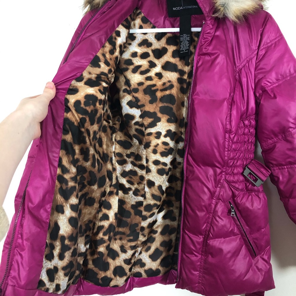 Moda International Pink Puffer Jacket - Picture 3 of 9
